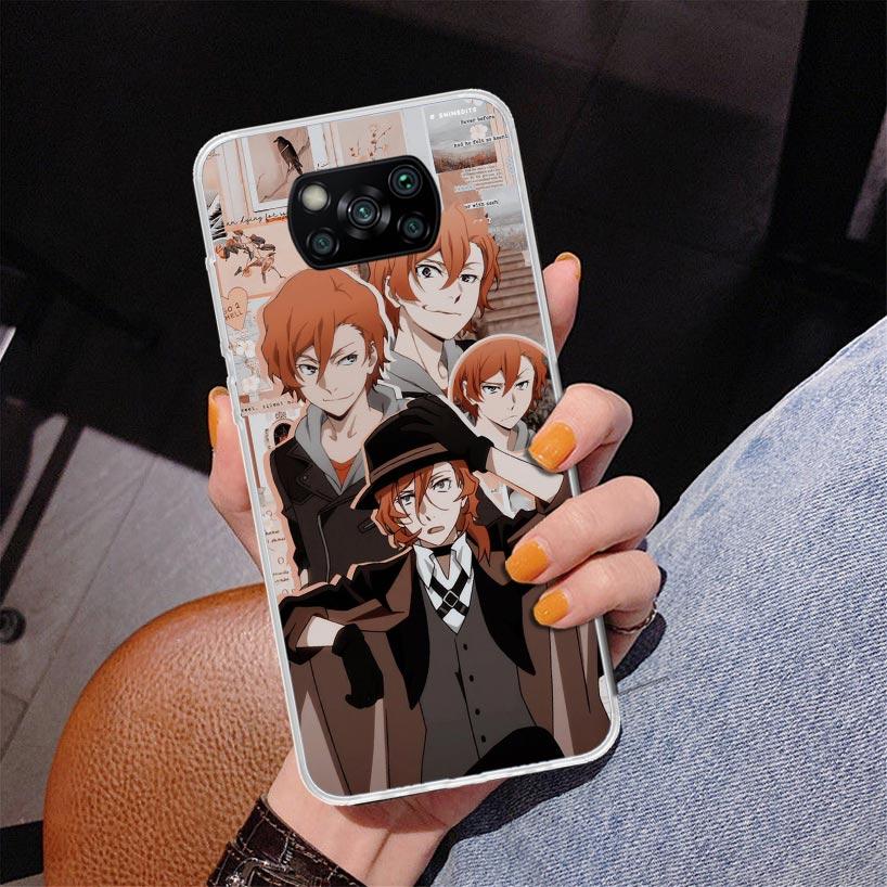 Bungo Stray Dogs Poster Anime Phone Case For Xiaomi Poco X7 X6 X5 Pro F7 Ultra Redmi 15C 15 13C 13 12C 12 10 10A 10C 9 9A 9C 9T