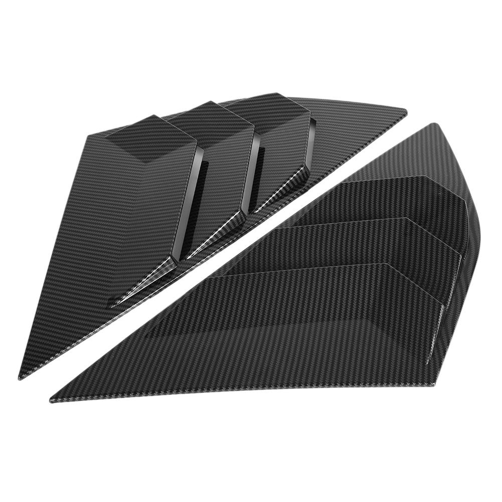 Carbon Fiber Style Rear Window Louver Shutter Vent Fits for Ford Focus ST RS MK3