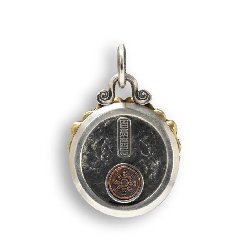 National Style Retro Ethnic Style Handmade Men's Tang Lion Mountain Ghost Money Pendant