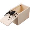Wooden Prank Spider Scare Box Hidden In Case Trick Play Joke Gag Toys Gifts