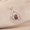 Black Rhodonite Gemstone 925 Sterling Silver Designer Jewelry pendant 1.40" For Anniversary Gift PP-19-22
