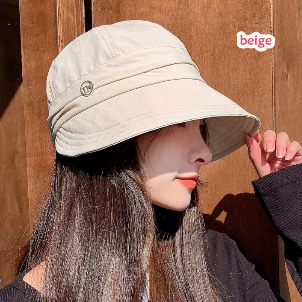 Anti-UV Baseball Caps Big Brim Visor Cap Casual Sunshade Hat  Women Men