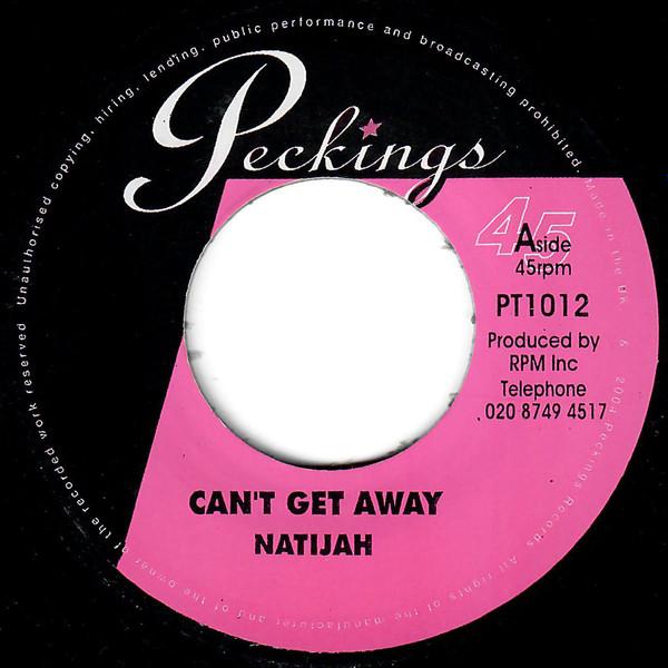 

7inch Record NATIJAH - Can t Get Away PT1012 Peckings Record UK Reggae, Ska & Dub Used