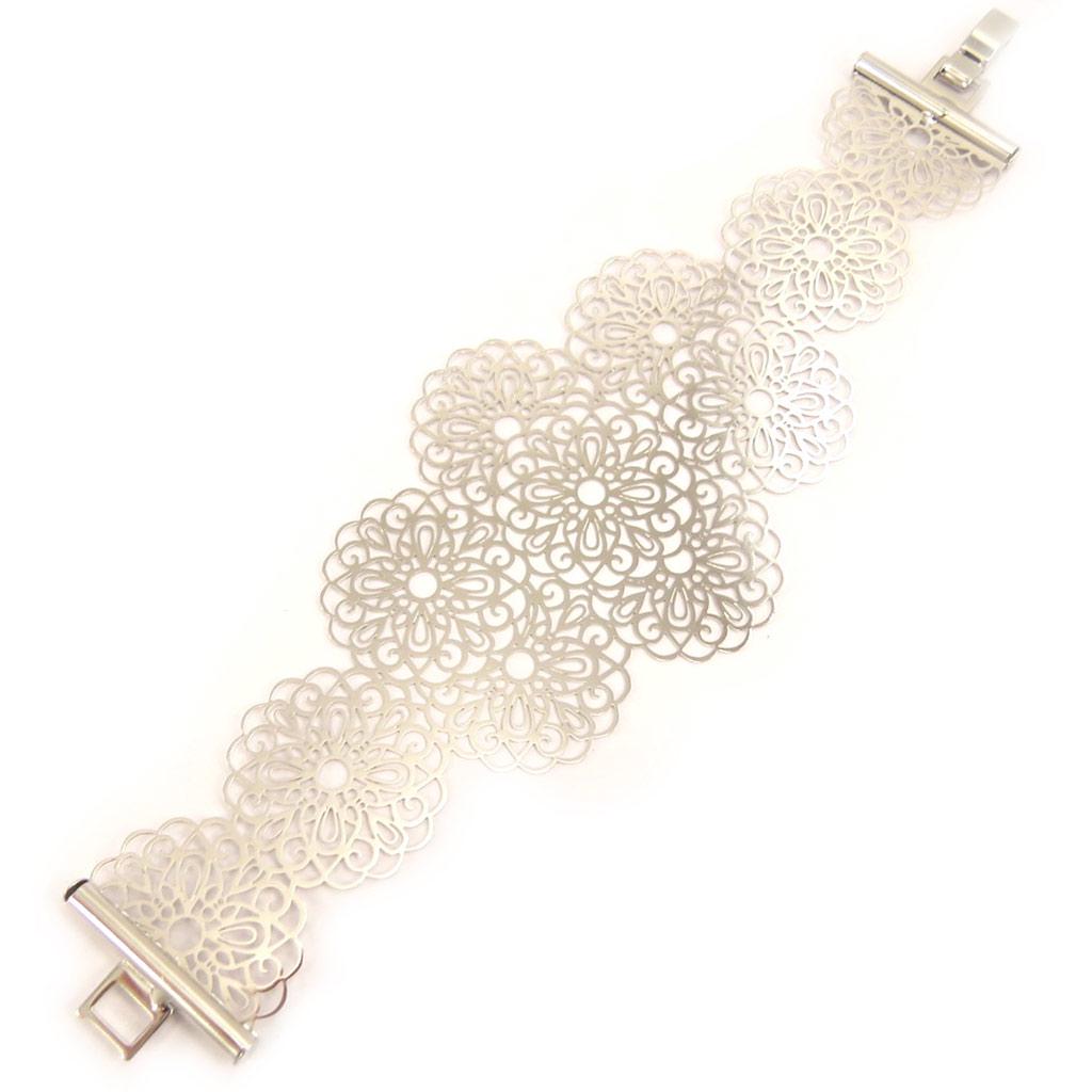Les Trésors De Lily [L5274] - Silver 'Carmen' Bracelet