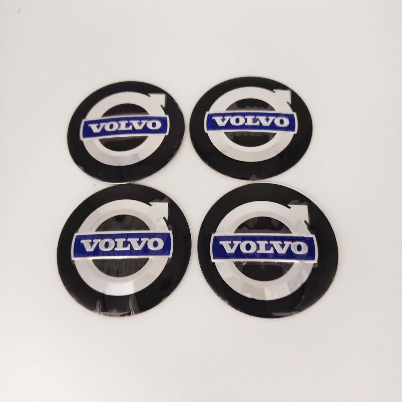 

For Volvo XC90 V90 V60 XC60 V40 S80 S60 S90 C40 XC40 Wheel Center Tire Hub Caps Cover Sticker Decal 5.6-6.5mm Car Accessories 56mm