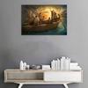 Jesus Christ Boat In The Sea Nature Landscape Wall Art Canvas Painting Posters Pictures Home Decor for Living Room Decorations