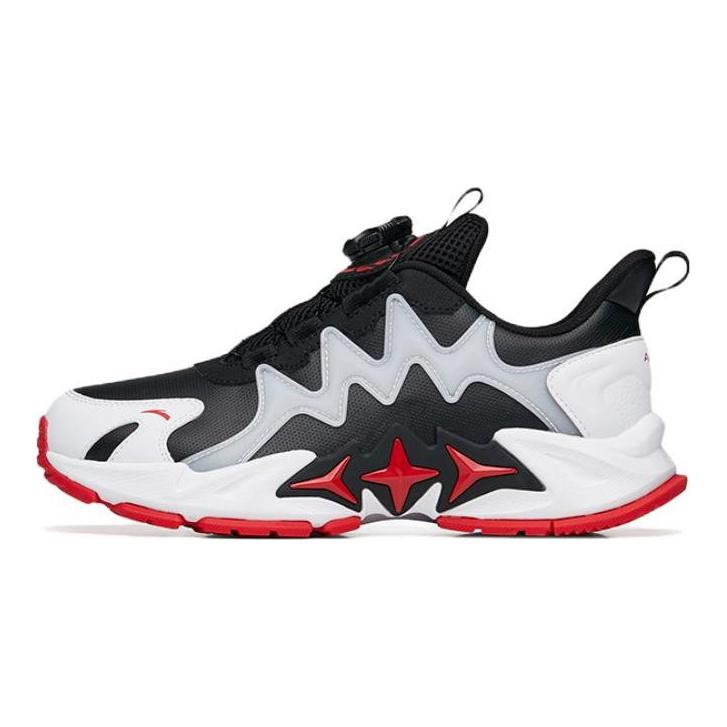 Anta Honghu 2.0 Shock Absorbing Lightweight Sports Casual Shoes Kids Sneakers White Black 312238878N-9