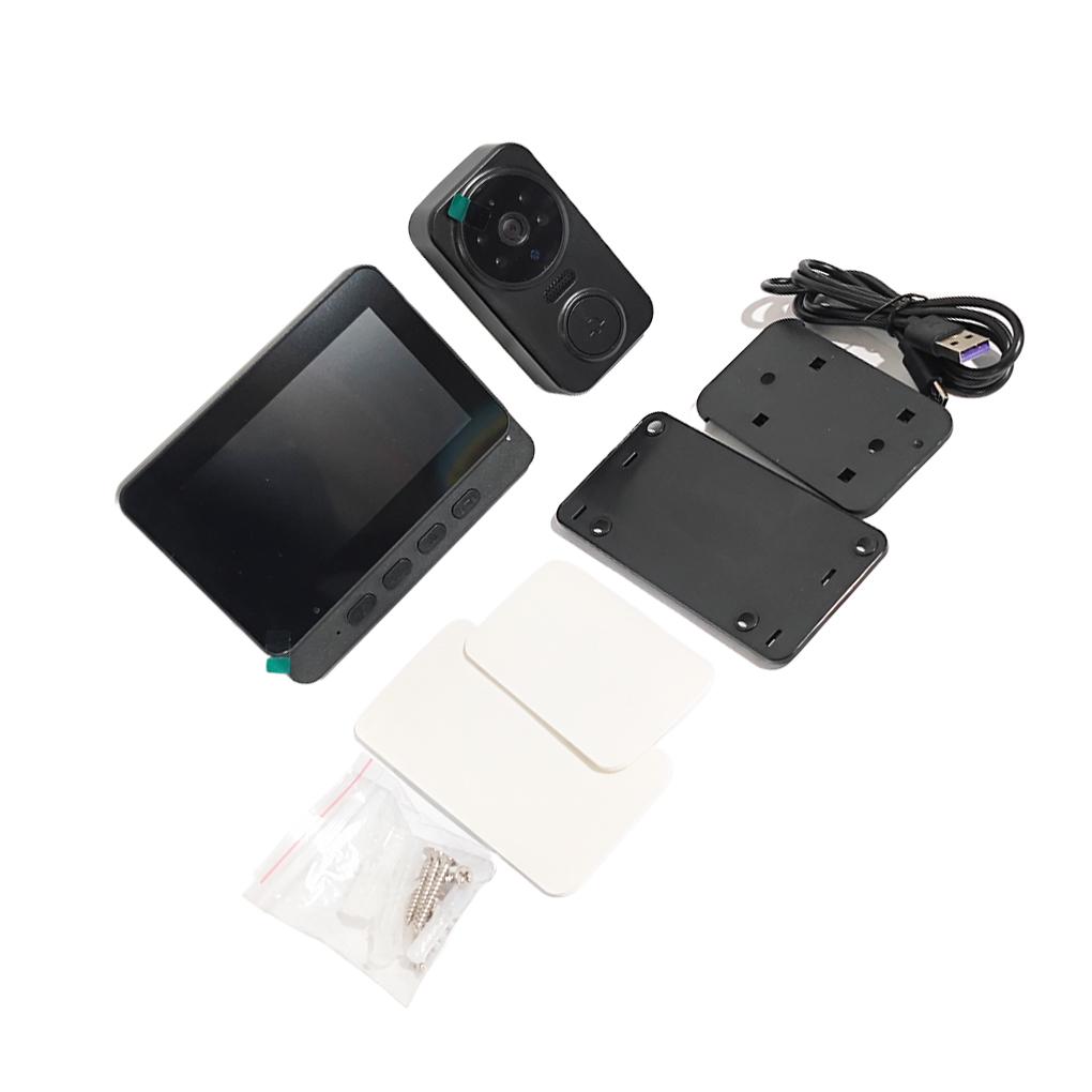 4pcs True Wireless Doorbell Camera For Easy Installation High Endurance Video Doorbell With Intercom