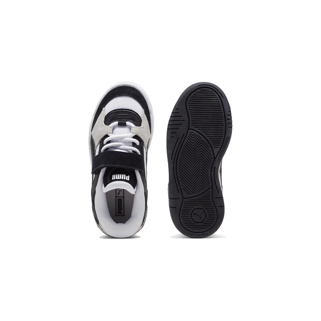 Puma Non-Slip Low-Top Kids Skate Shoes Kids Sneakers Black White 396582-02