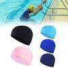 Solid Nylon Color Swimming Cap Durable High Elasticity Hat Outdoor Activities