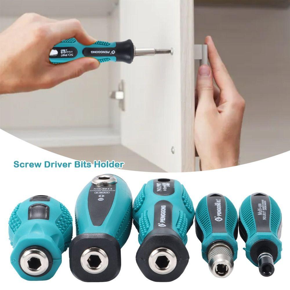 1Pcs 5mm Round Screwdriver Handle 6.35mm 4mm Hex Socket Wrench Tool New Screw Driver Bits Holder
