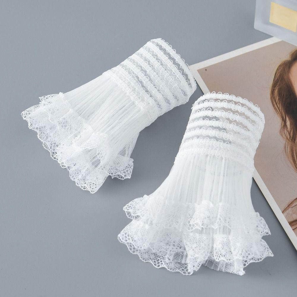White Black Fake Cuff Detachable Lace Cuff New False Sleeve Cuffs