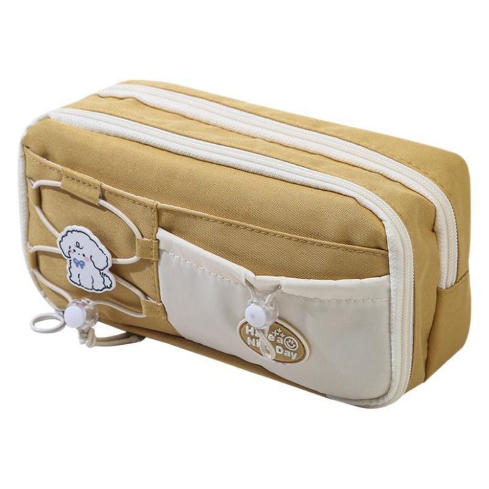 Large Capacity Pencil Case Dirt-proof Stationery Storage Bag Cartoon Pen Box  School Office