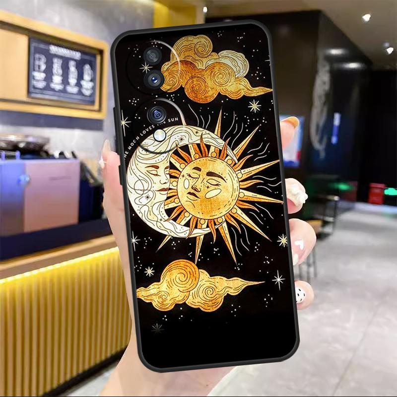 Sun Moon Aesthetic For Honor Magic 6 7 8 Pro Case For Honor 90 70 50 Lite 400 200 X8c X8b X9a X9b X9c X9d Win RT