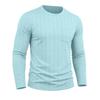 Men S Long Sleeve Crew Neck Pullover Knit T Shirt Casual Fall Winter