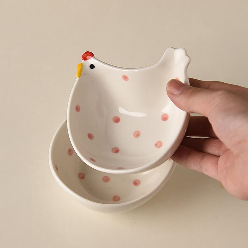 Creative Cute Chick Seasoning Dish Household Kitchen Cartoon Dipping Sauce Dish Children Tomato Sauce Dipped Snack Dish