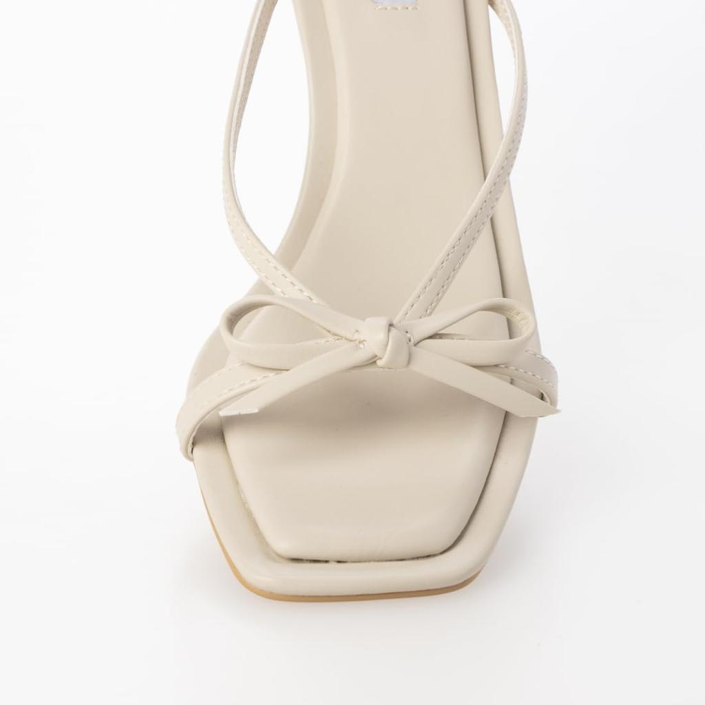 Evol Quadratische Sandalen mit Schleife, Damen, Klein