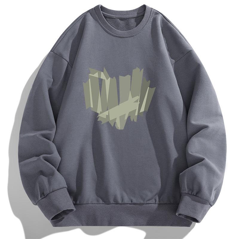 Podzimní a jarní triko s dlouhým rukávem Pánský svetr Základní košile Pánský svetr s kulatým výstřihem Pánské