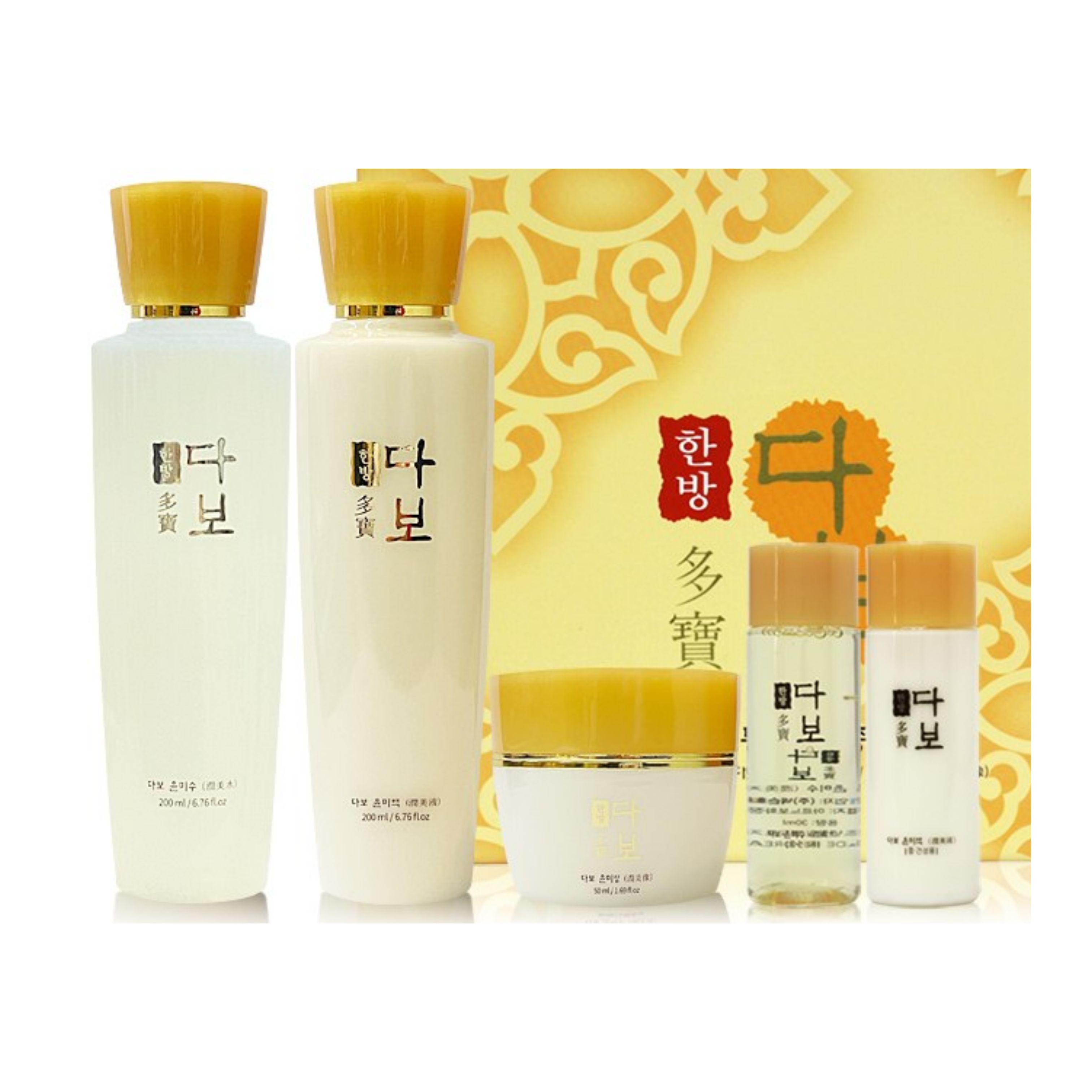DABO Traditional Herbal Women Skincare 3-Step Set (Skin 200ml + 30ml / Emulsion 200ml + 30ml / Cream 50ml)