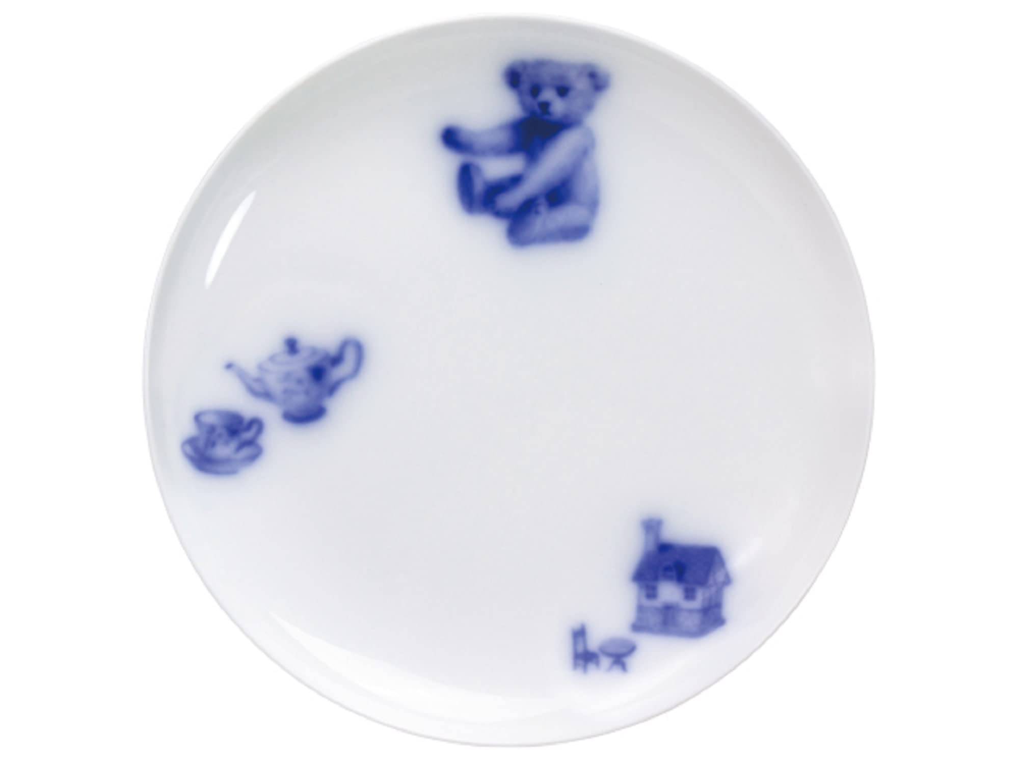 

Okura Art Pottery My Little Bear Plate, Microwave and Dishwasher Safe, Made in Japan, 138H/8891
