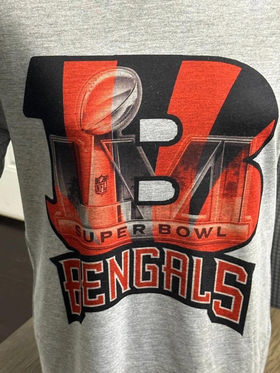 Cincinnati Bengals - Super Bowl Bound - New Small Grey T-Shirt - Fast Ship XL