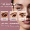 Lash Color Kit, Instant Eyebrow & Eyelash Color Kit with Natural Ingredients, Lasting for 4 Weeks Home DIY Coloring, Safe & Easy for Beginner