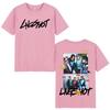 2026 Gruppo Kpop Hip Hop Coreano Lngshot Maglietta Uomo Donna Abbigliamento Moda Harajuku Oversize Manica Corta Cotone Magliette Casual