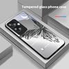 Metallischer Schmetterling für Oppo A79 5G 58 78 74 60 4G Reno 11F Realme GT 6 11 Note 50 10 C55 X2 Hartglas Schwarz Handyhülle