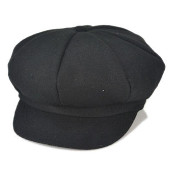 

Модная детская взрослая унисекс однотонная восьмиугольная кепка с пиком, берет художника Children*