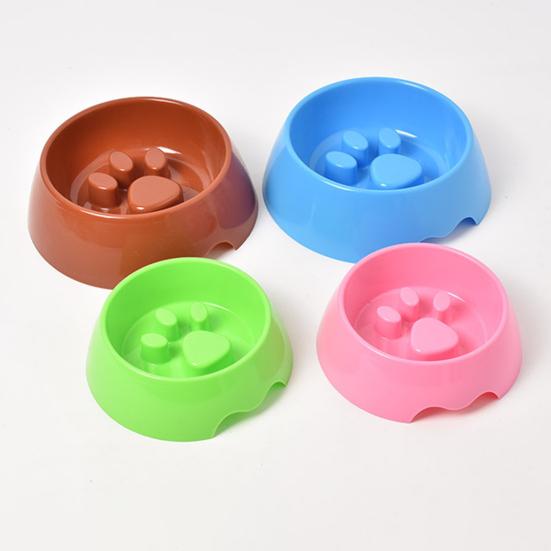 Haustier Schlecknapf Kunststoff Hundefutternapf Langsamfütterung Katzennapf Anti-Erstickungs-Fressnapf für Hunde Katzen Gesundes Fressen