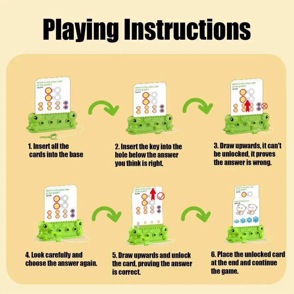 Early Educational Logic Key Thinking Training Matching Game Key Thinking Puzzle Toy Birthday Gifts