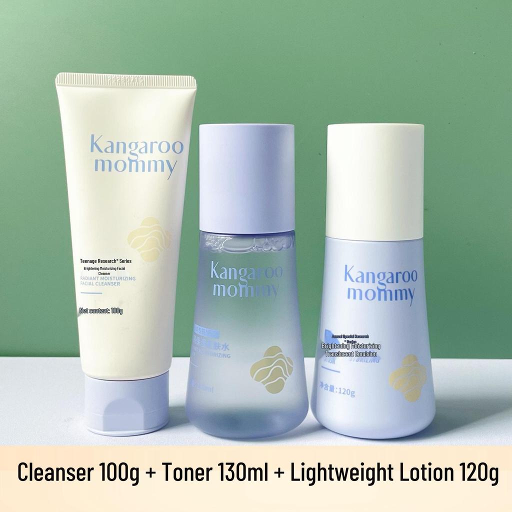 Youth Glow Skincare Kit: Softening Toner, Clear Emulsion, Essence Cream, Cleansing Milk.