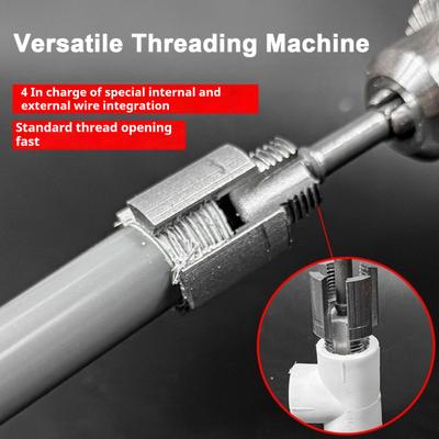 Integrated Internal External Pipe Threading Tool Heavy-Duty Universal Dual-Function Pipe Thread Cutting Tool PVC Pipe Threader