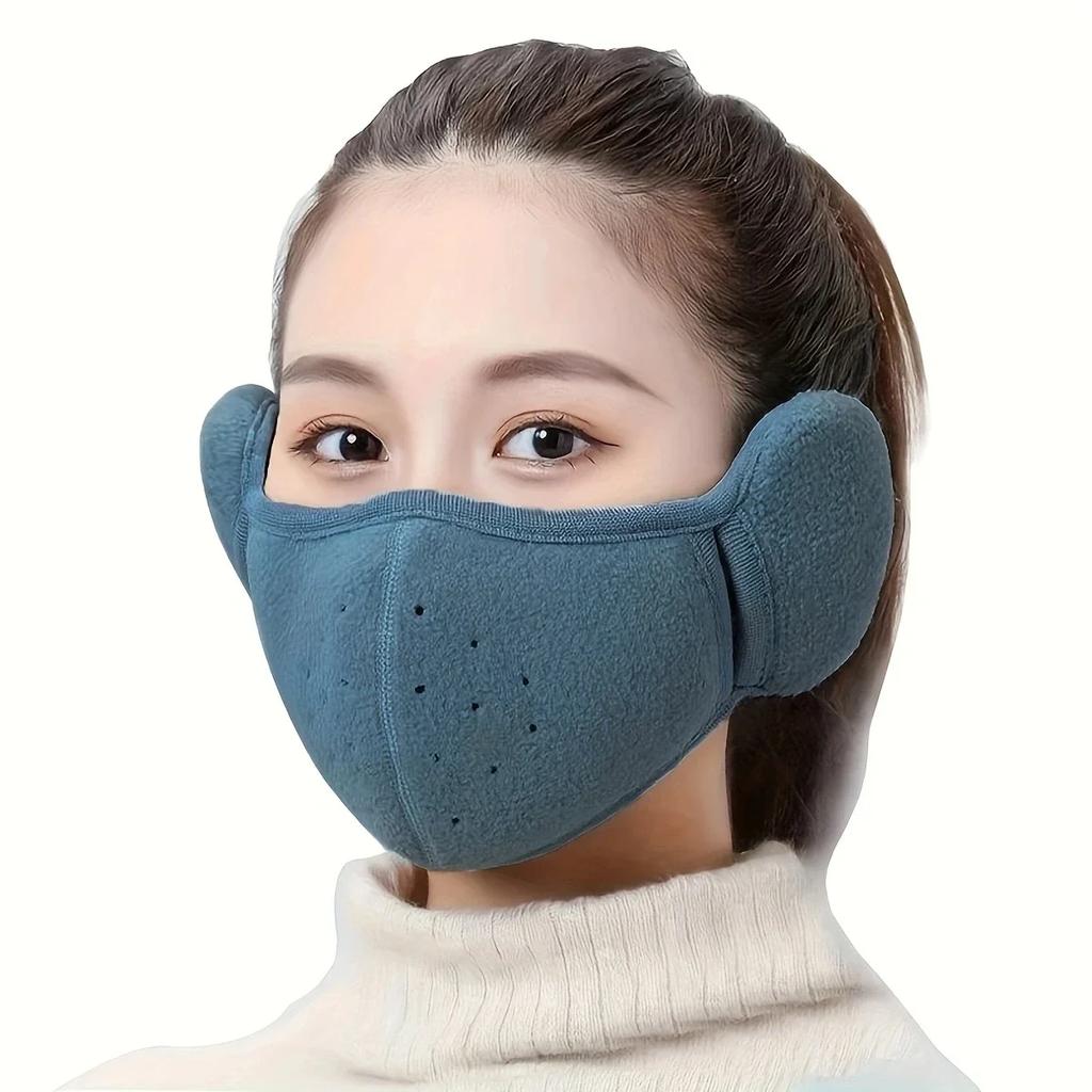 Bicycle Face Mask Outdoor Skiing and Cycling Thermal Windproof Ear Mask Motion Breathable Riding and Cold Proof Mask in Winter