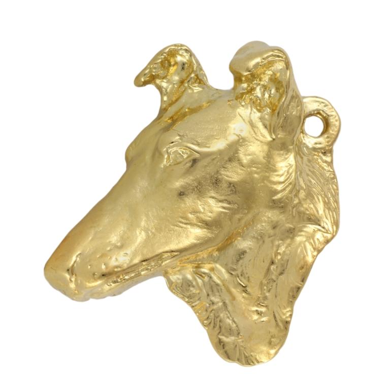 Collie Smooth - Gilded Key Ring with Dog In Gift Box, Handbag Decoration, Luxury Accessory by Art-Dog Brand