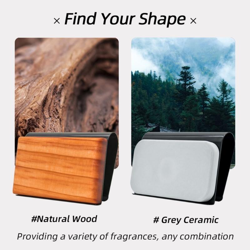 Easy Installation Clip On Air Deodorizer with Metal Clip Vehicle Visors Mounted Release Scents Universal Air Freshener