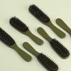 Modern Green Hairbrush Ergonomic ABS Handle Static Reduction Hair Comb Quick Cleaning Structure Daily Maintenance