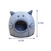 Self Warming 2 In 1 Foldable Cave House Animal Shape Nest Pet Sleeping Bed for Cats and Small Dogs