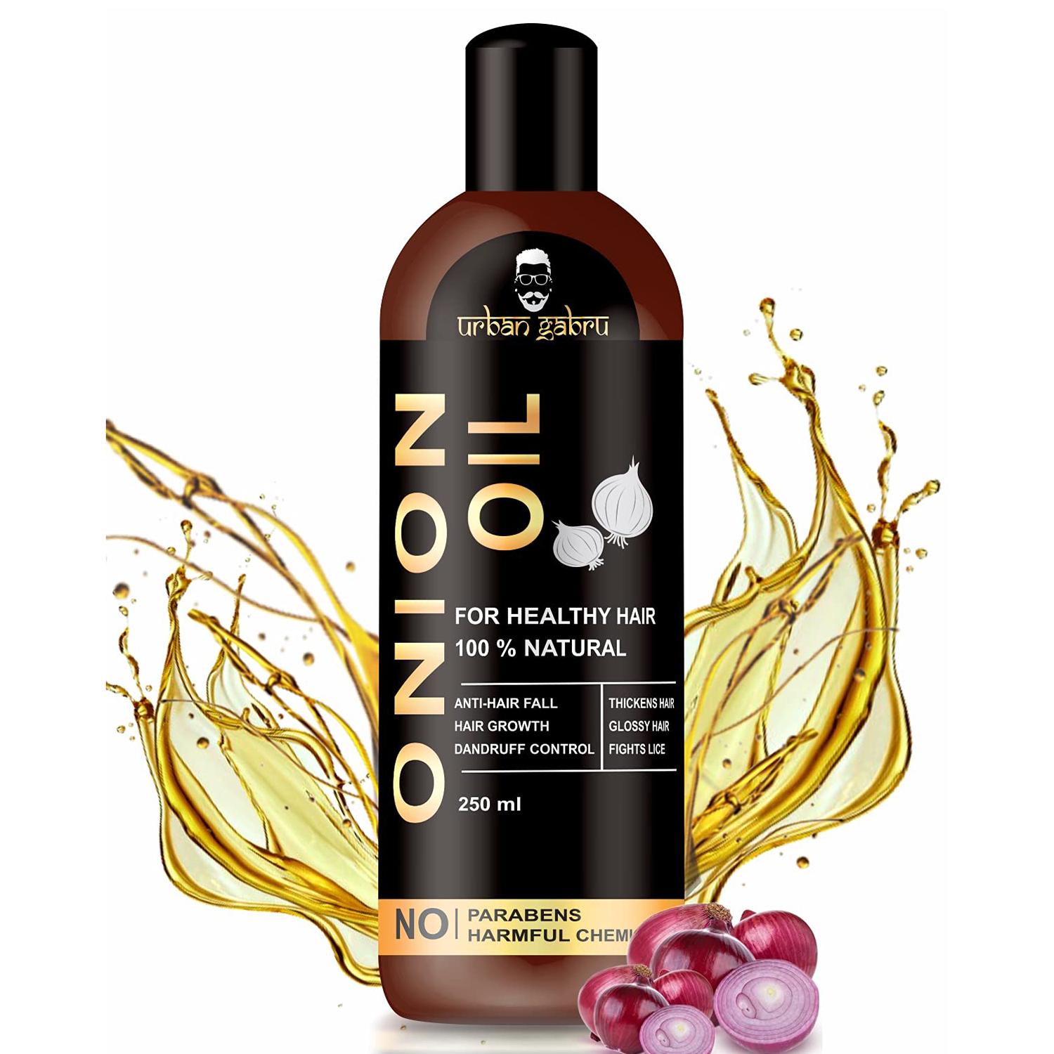 

Масло лука UrbanGabru | Изготовлено из натуральных ингредиентов для здоровья волос и кожи головы (250 мл) 250ml