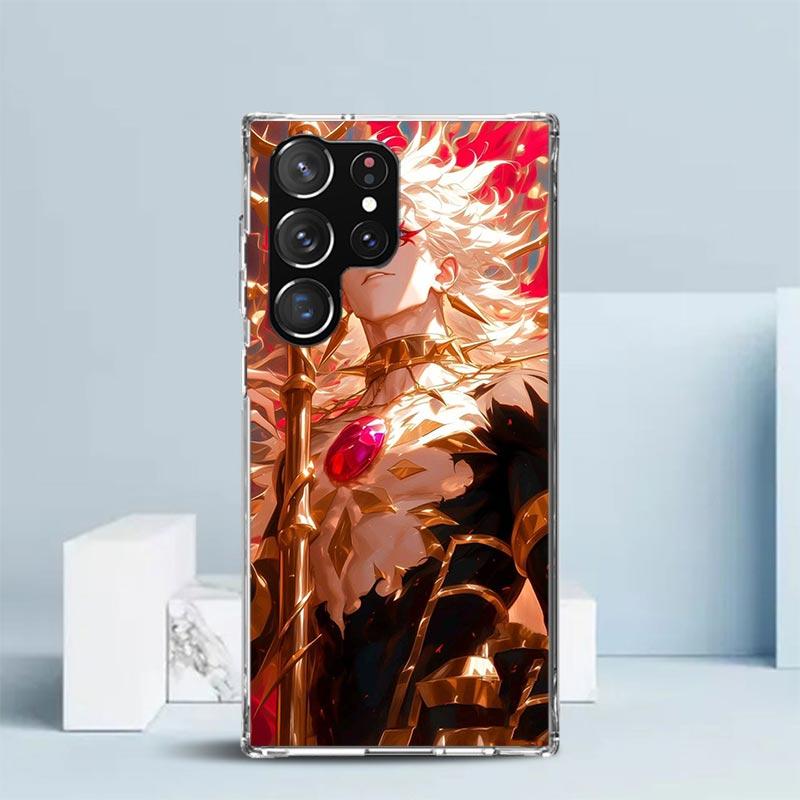 Fate Zero Stay Night Gilgamesh Phone Case For Samsung Galaxy S24 S25 Edge S26 Ultra S22 S23 Plus S21 + S20 FE Soft TPU Back Cove