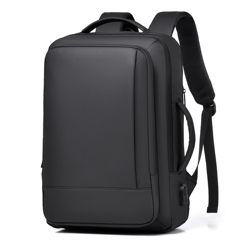 Plecak z ładowaniem USB męski wielofunkcyjny plecak na podróż służbową odporny na zachlapania rozszerzany torba na komputer plecak szkolny
