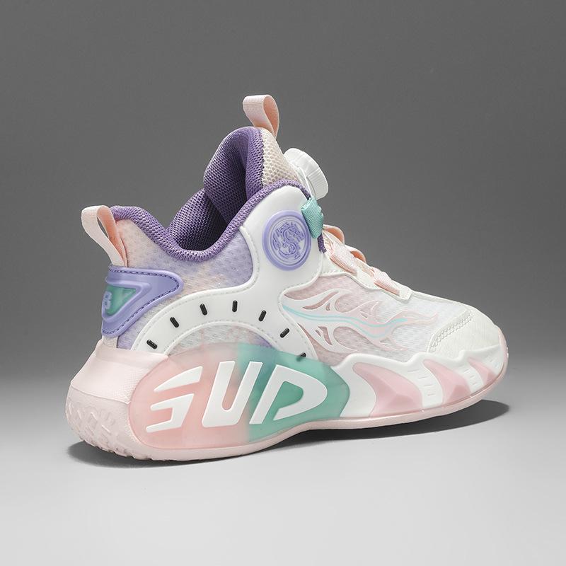 Tênis de Couro Respirável Estilo 2025 para Meninas - Basquete e Corrida