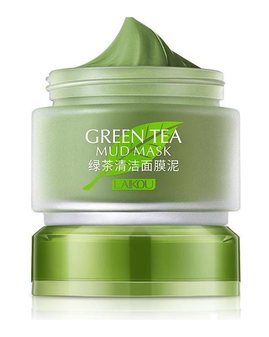 LAIKOU Longjing Matcha Green Clay Mask Green Tea Smear Mud Mask Refreshing Cleansing Mud Mask
