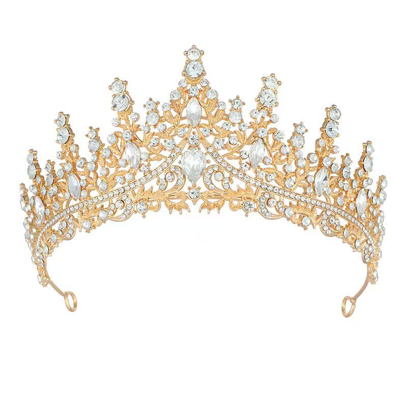 Luxury Crystal Diamond Bridal Crown Headband - Elegant Wedding Hair Accessory