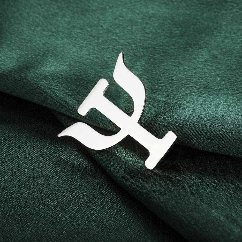 Spilla Segno Psi Dawapara Spille a Risvolto Lettera Greca Accessori in Acciaio Inossidabile Regalo per Psicologo Gioielli Spirituali Curativi