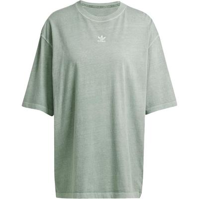 Originals Camiseta Confortável Esportiva Casual Manga Curta Feminina Tops Verde-Claro JD5344