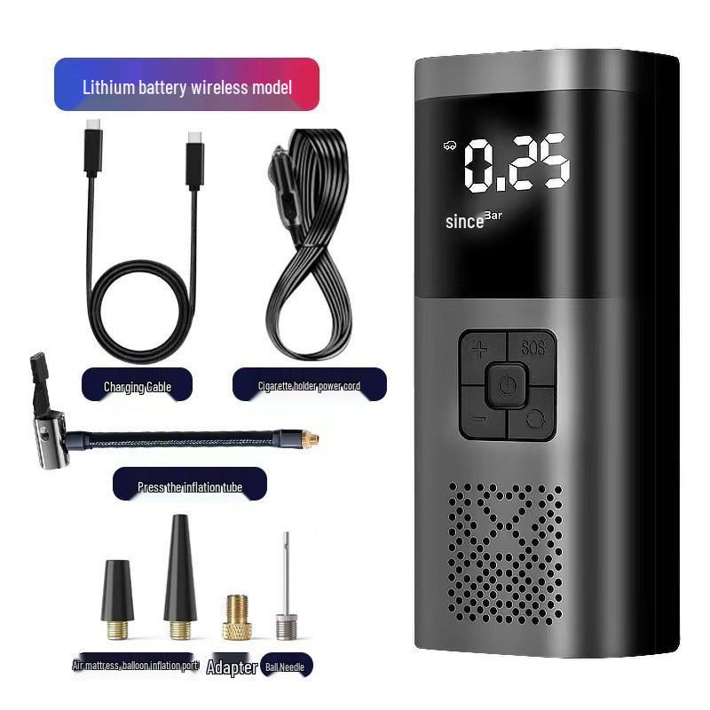 Portable Wireless Car Tire Inflator Pump