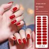 22-Finger Cross-Border Color Block Nail Stickers - No-Bake Gel Full Cover