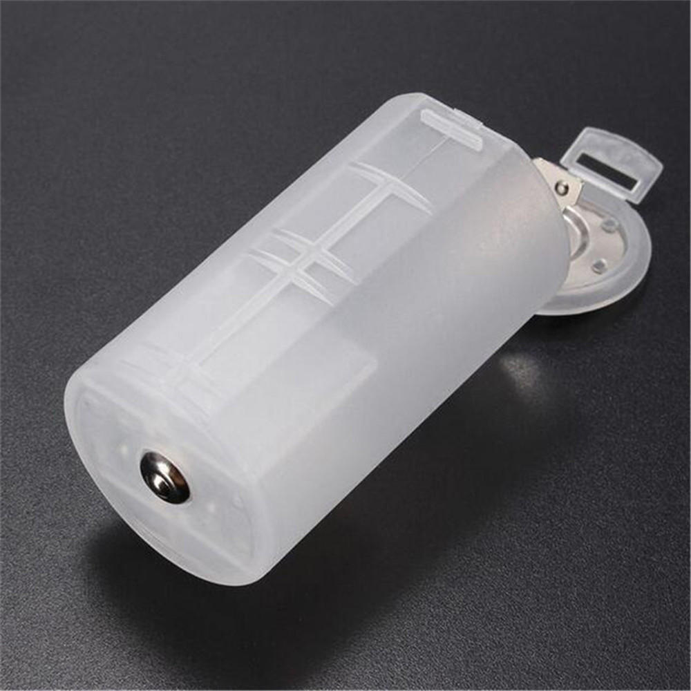 1pcs White 2 AA To D Size Battery Holder Conversion Adapter Switcher Converter Case Wholesale Price