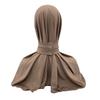 Snap Fastener Neck Head Full Cover Instand Hijab for Muslim Women